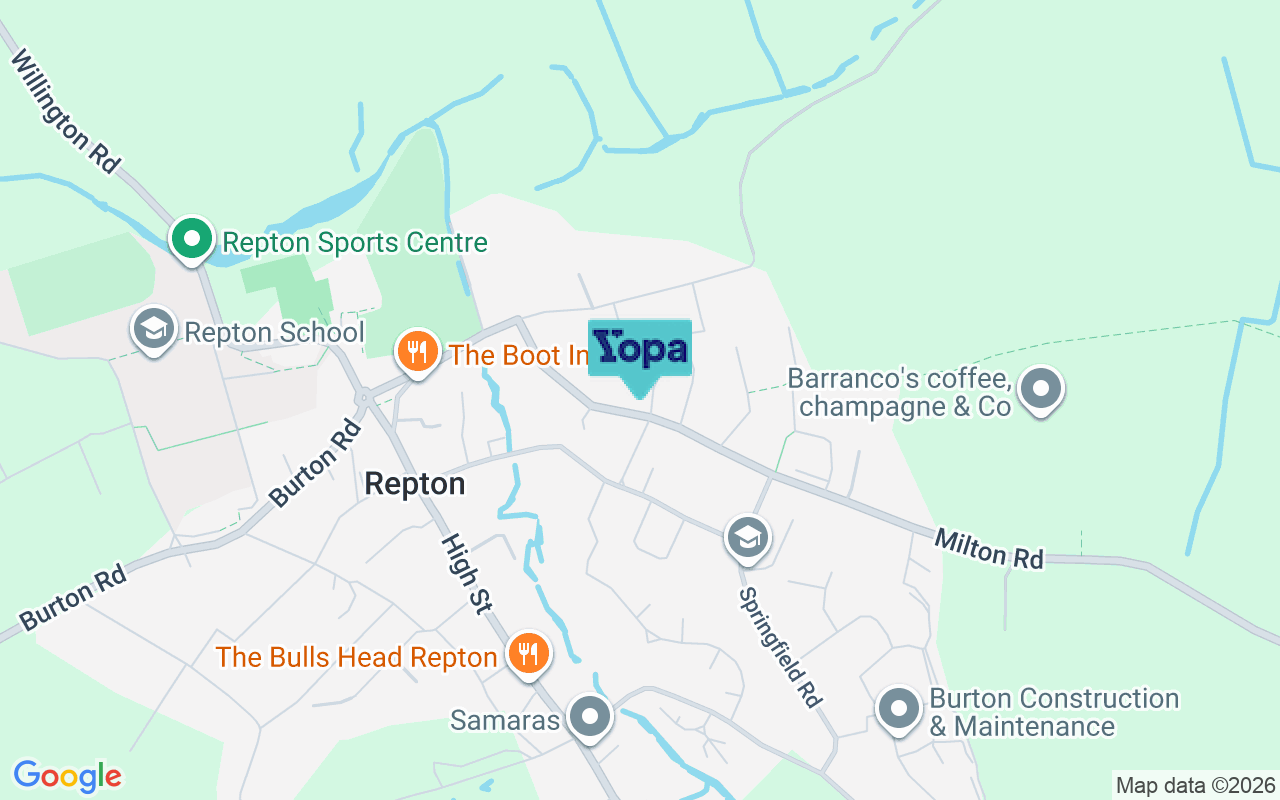 Map showing the location of DE65 6FZ