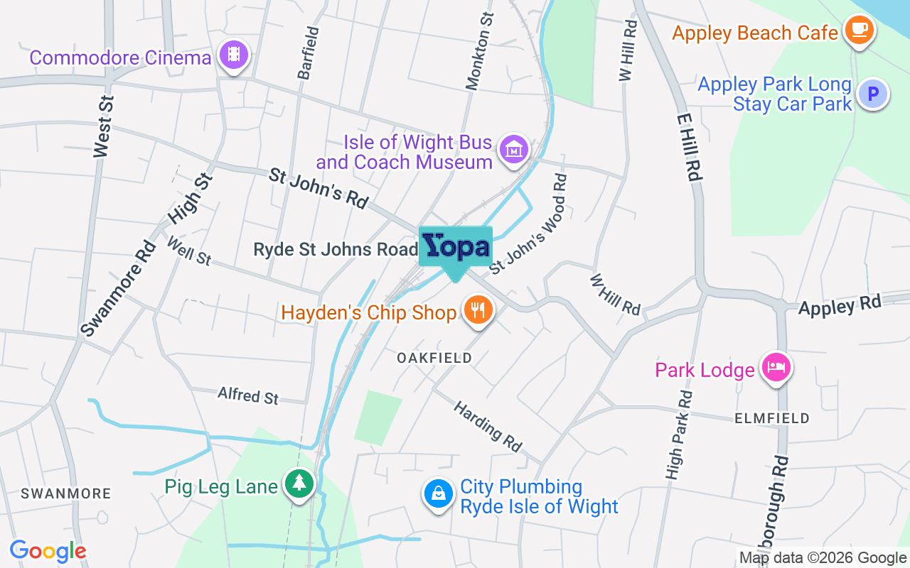 Map showing the location of PO33 1HR