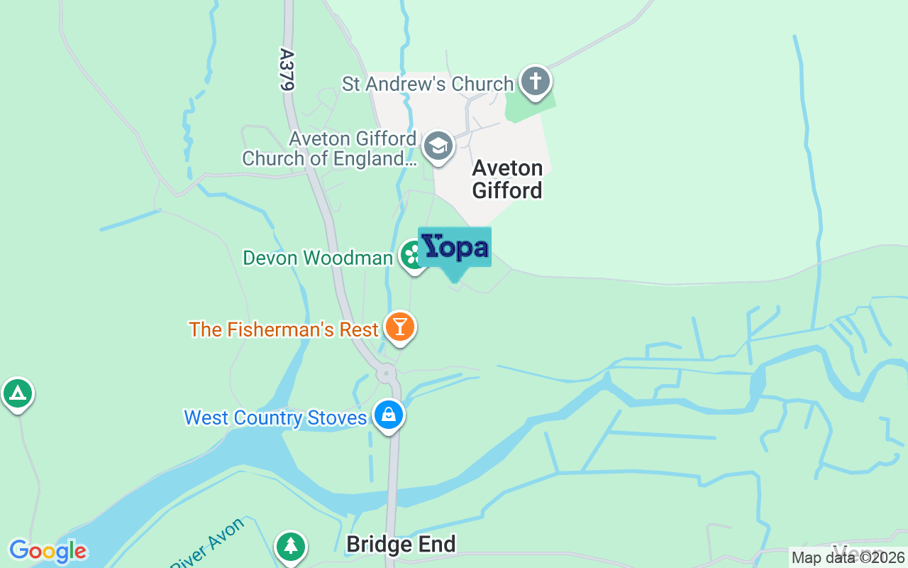 Map showing the location of TQ7 4JT