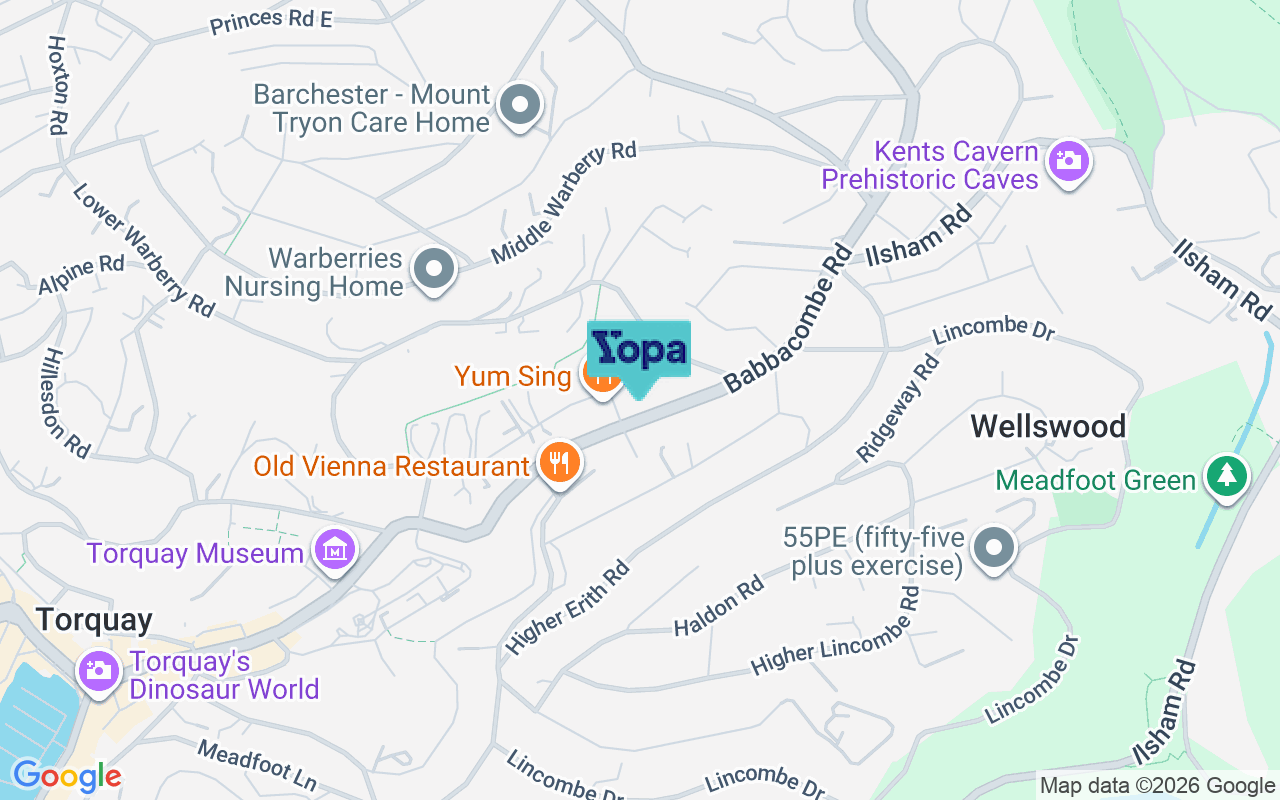 Map showing the location of TQ1 1AP