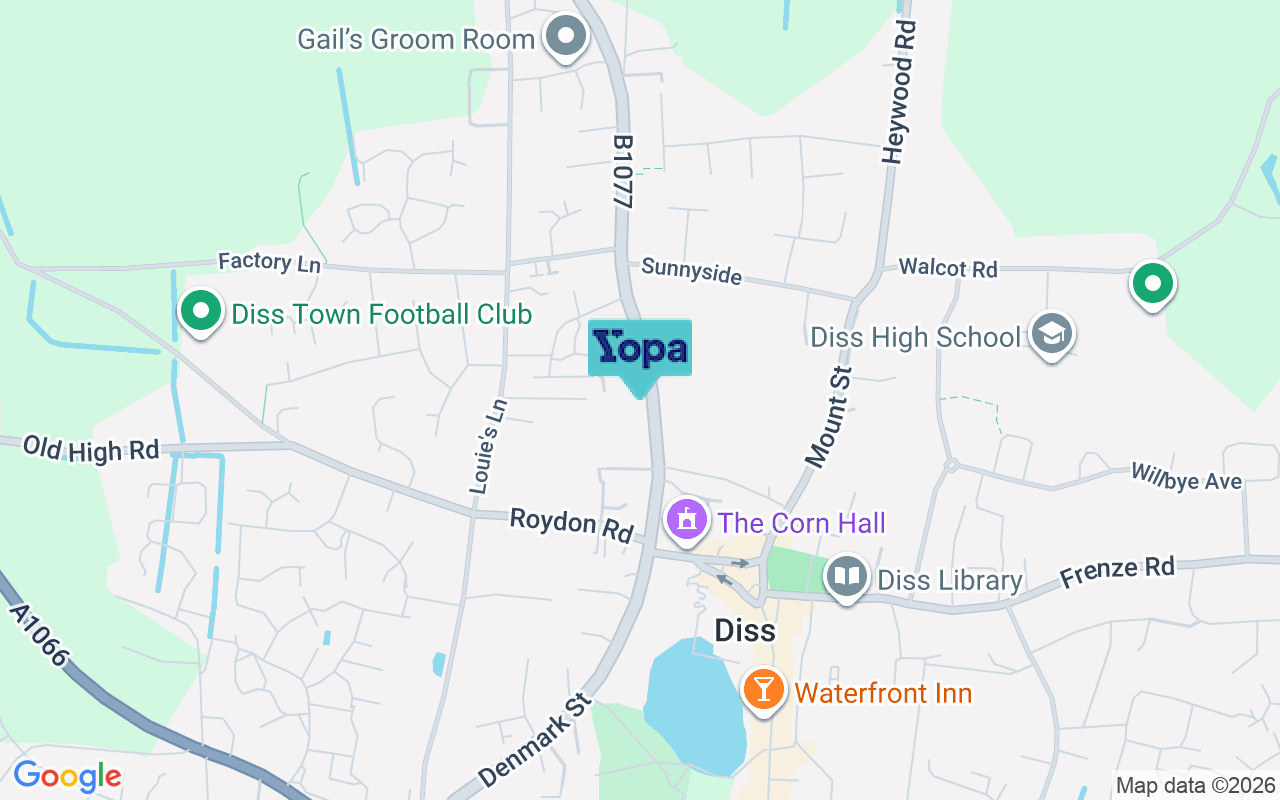 Map showing the location of IP22 4EH