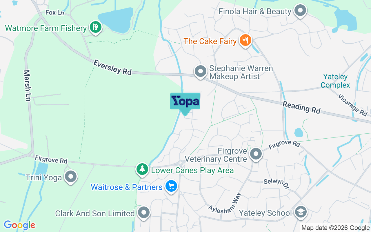 Map showing the location of GU46 6LP