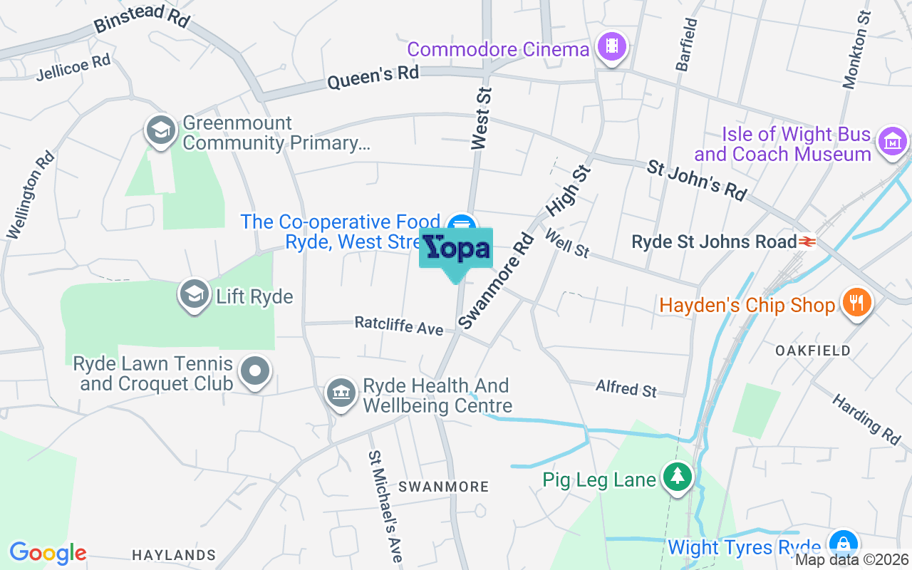 Map showing the location of PO33 2UH