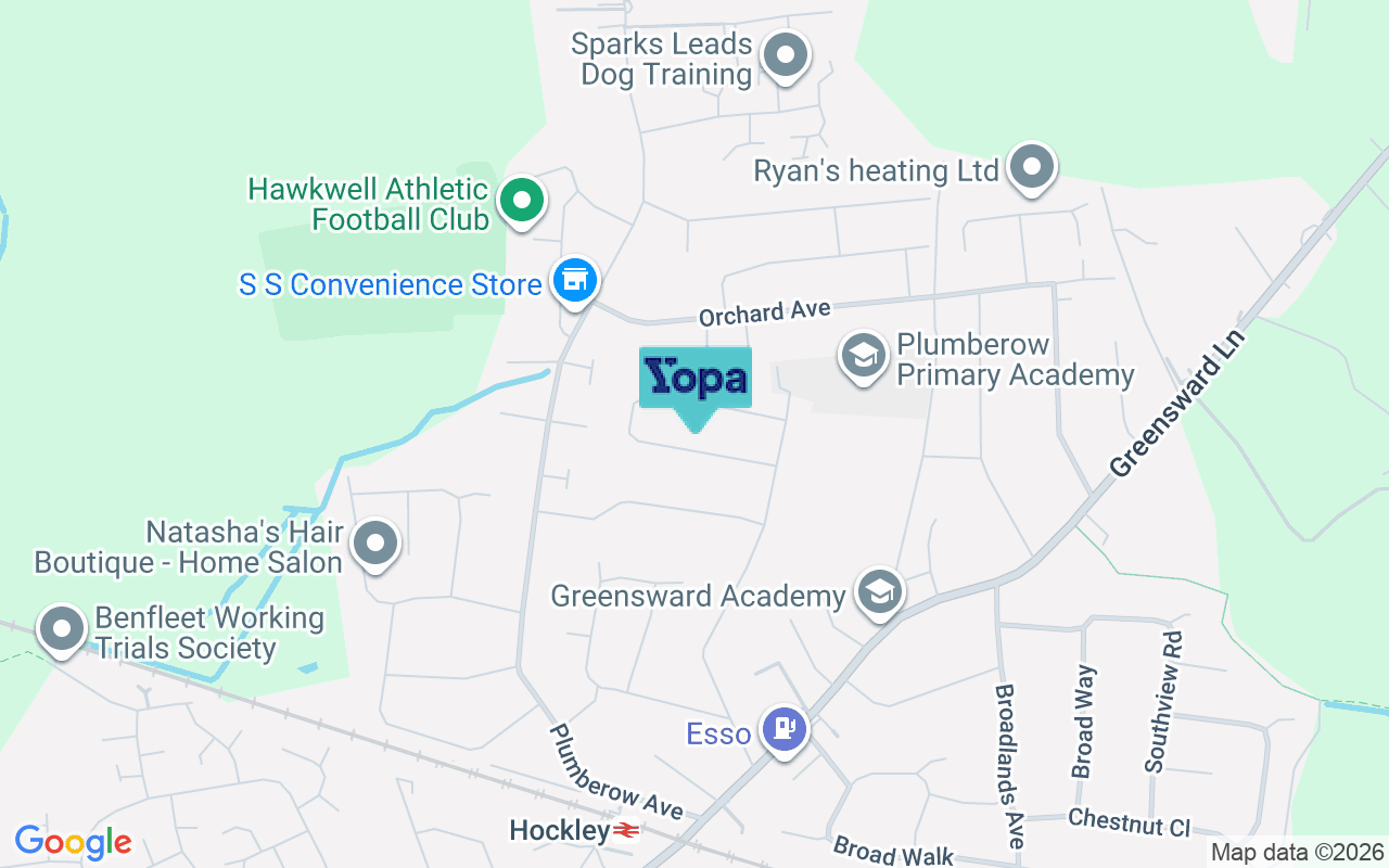 Map showing the location of SS5 5BZ