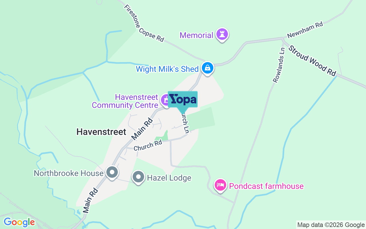 Map showing the location of PO33 4DQ