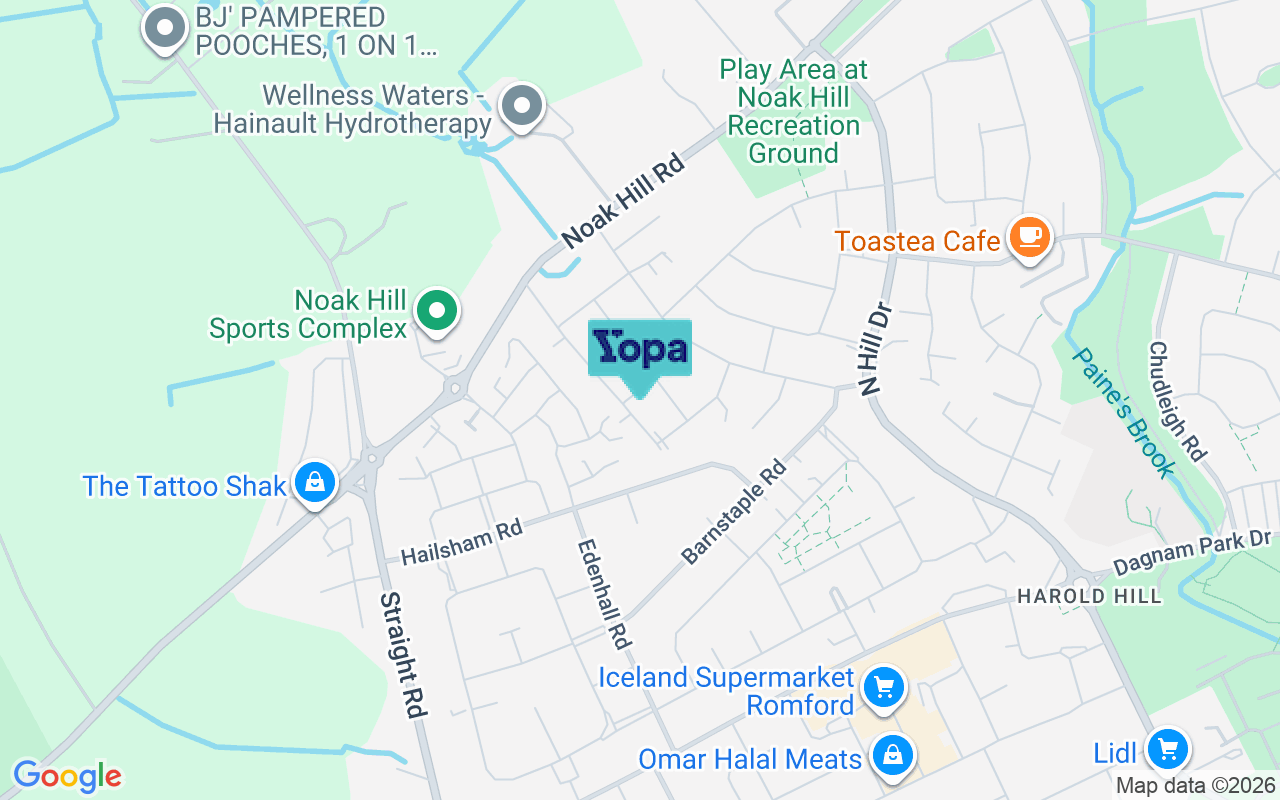 Map showing the location of RM3 7EF