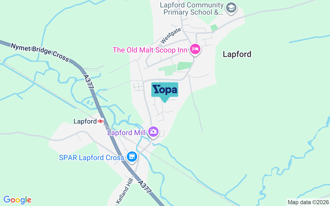 Map showing the location of EX17 6PY