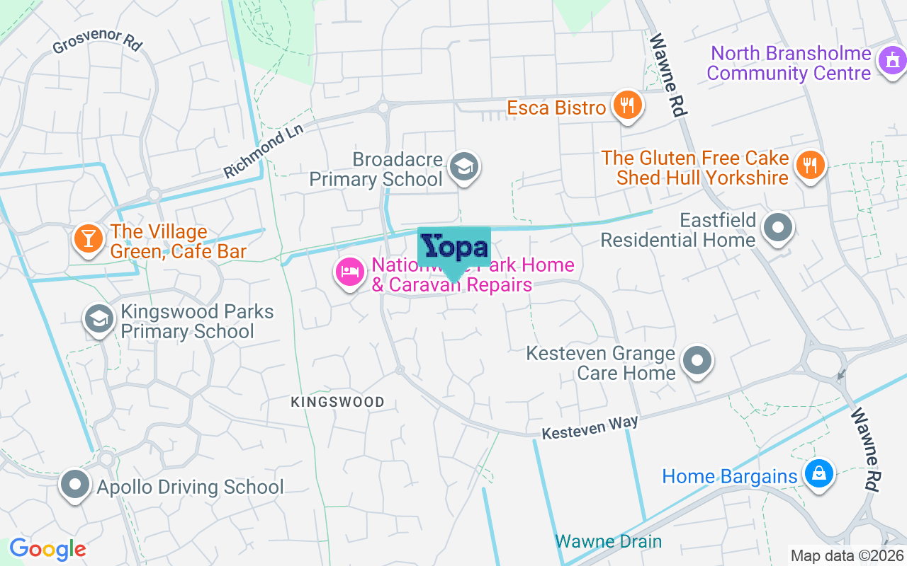 Map showing the location of HU7 3JE