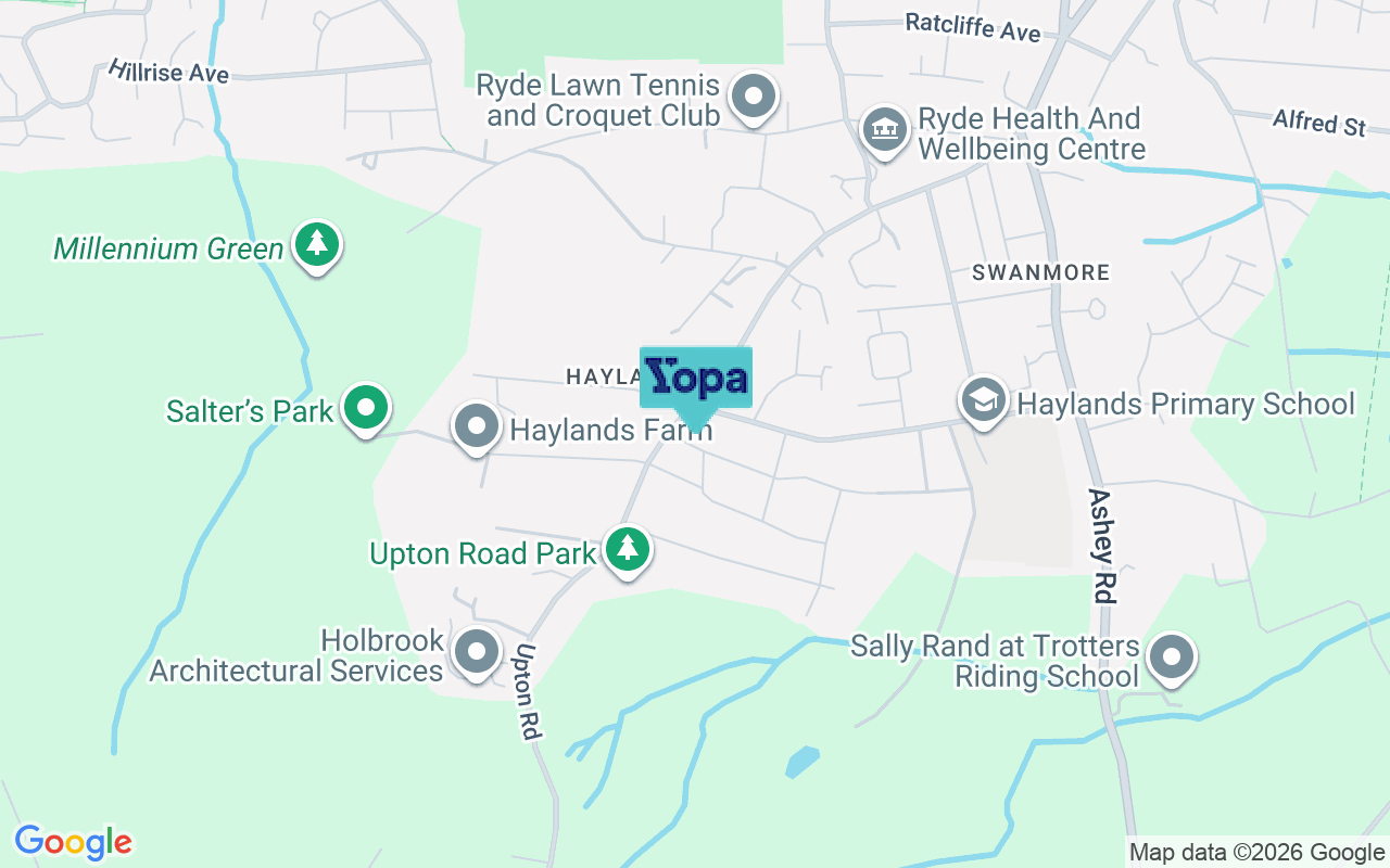 Map showing the location of PO33 3JN