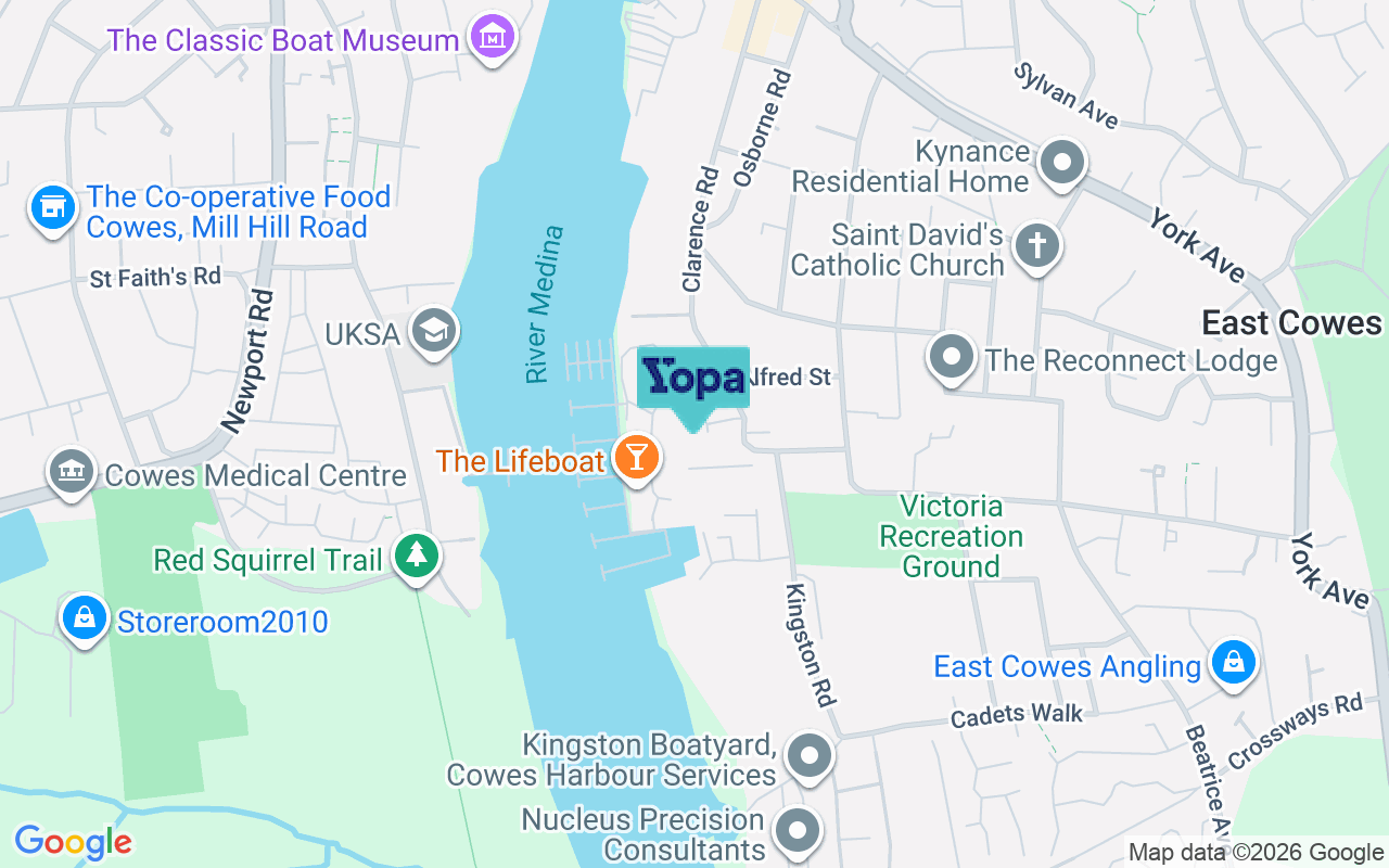 Map showing the location of PO32 6EQ