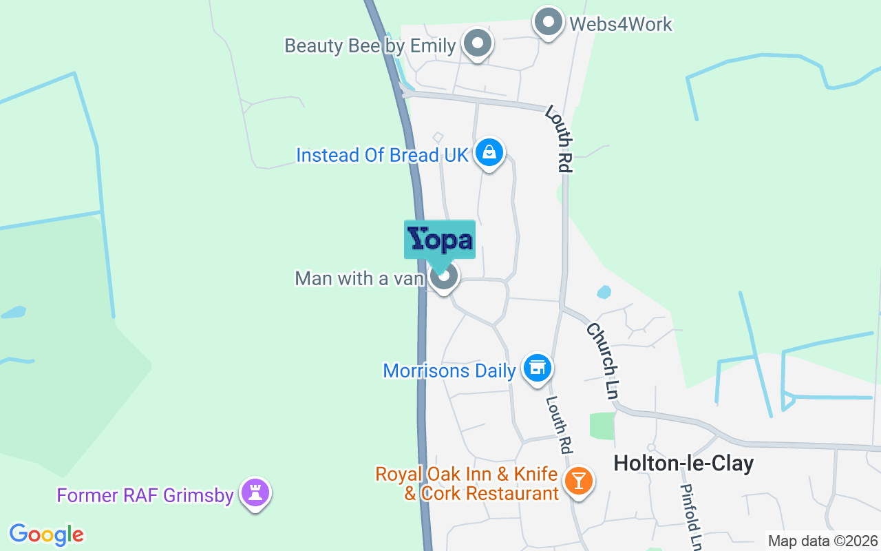 Map showing the location of DN36 5EX