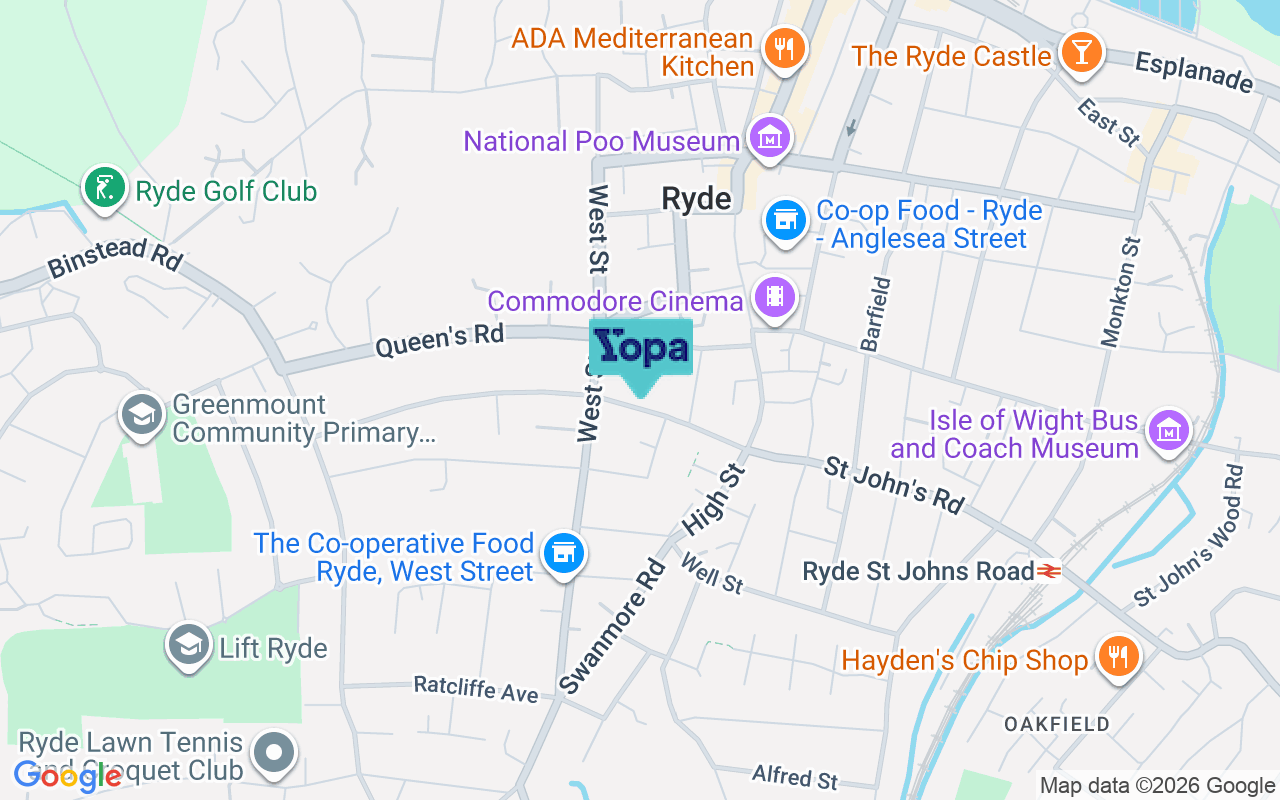 Map showing the location of PO33 2QE