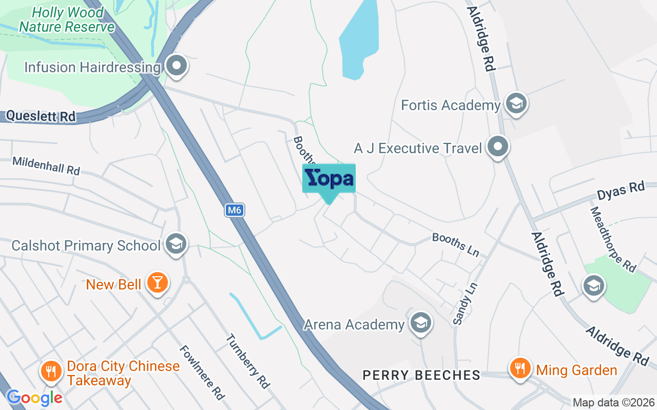 Map showing the location of B42 2BF