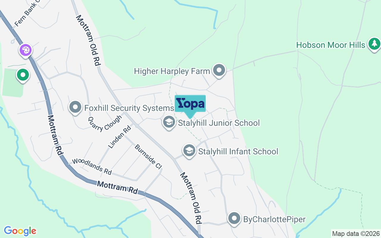 Map showing the location of SK15 2UD
