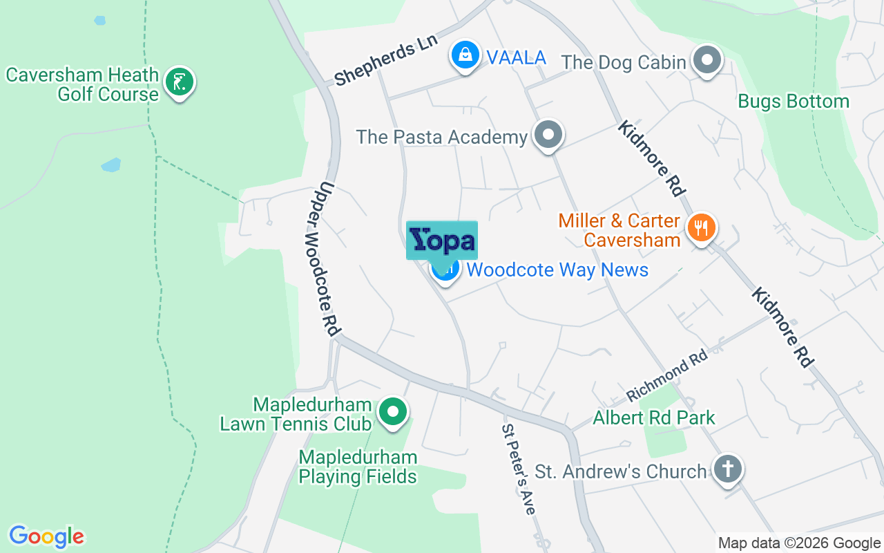 Map showing the location of RG4 7HJ