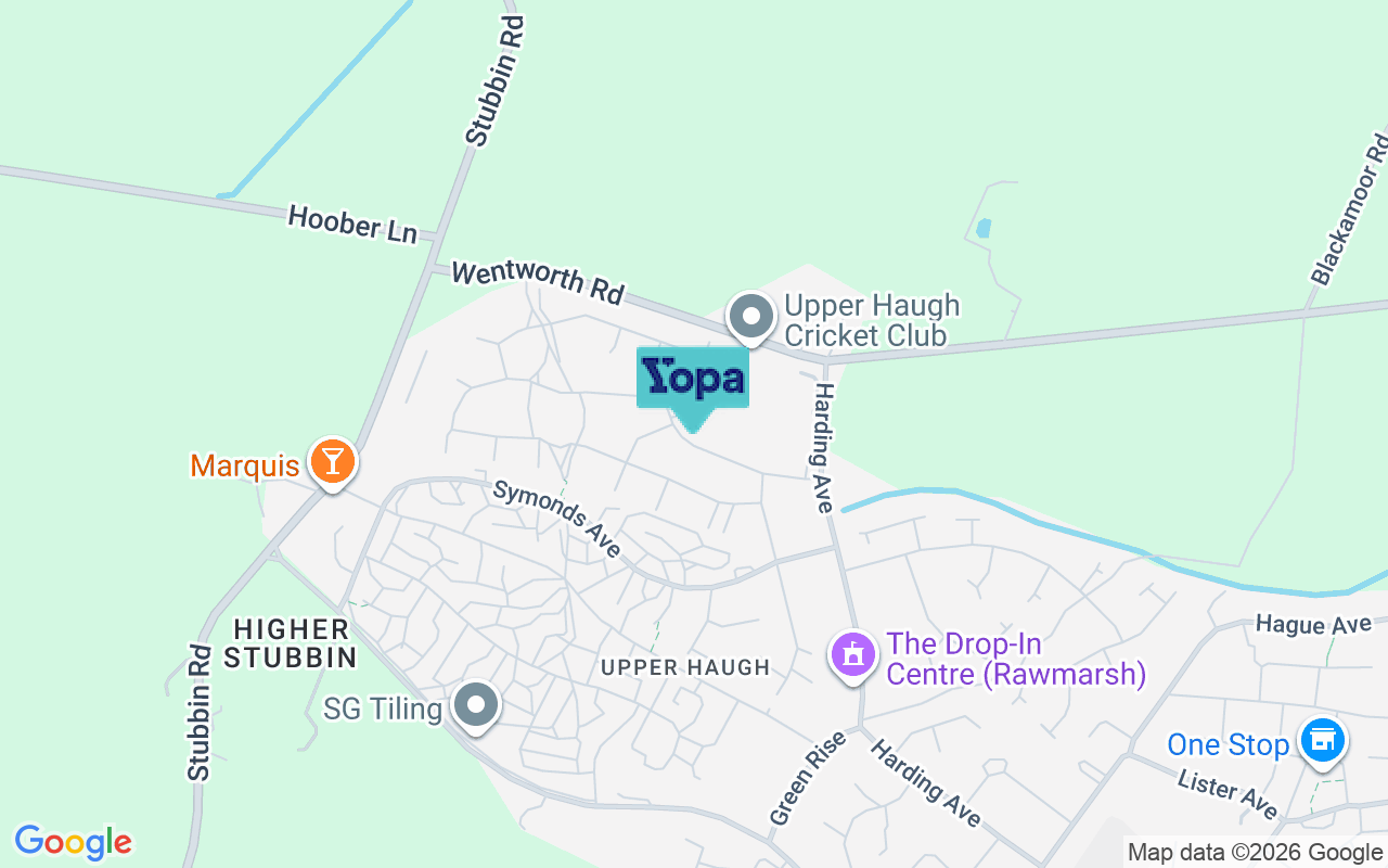 Map showing the location of S62 7AD