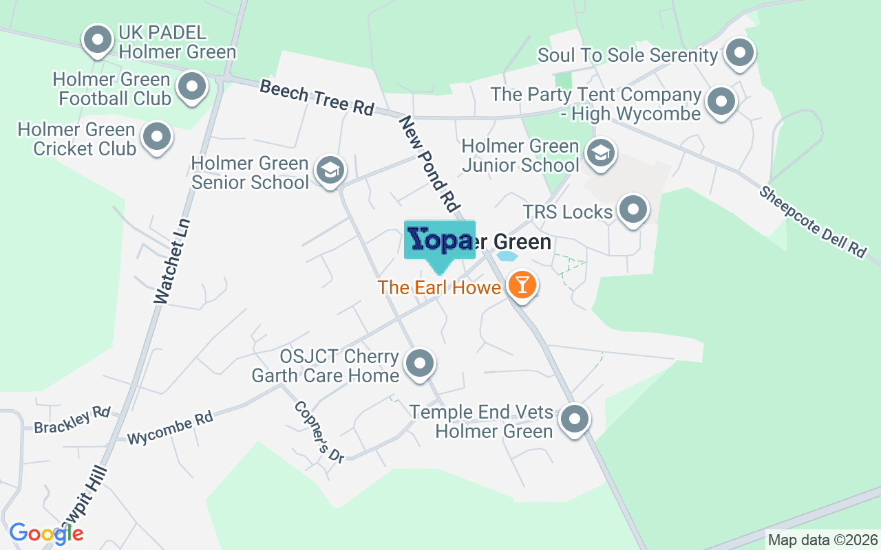 Map showing the location of HP15 6RQ