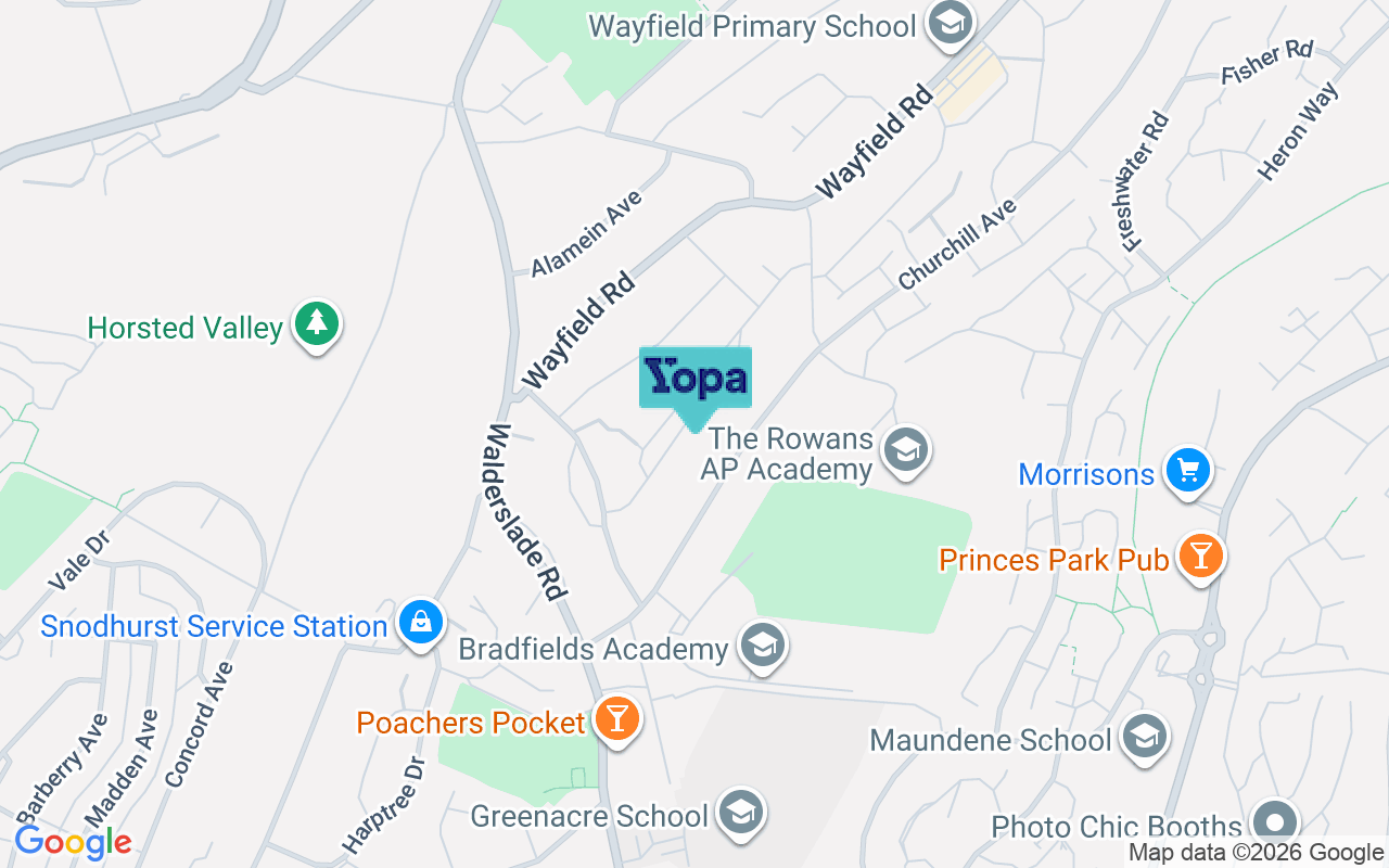 Map showing the location of ME5 0JW