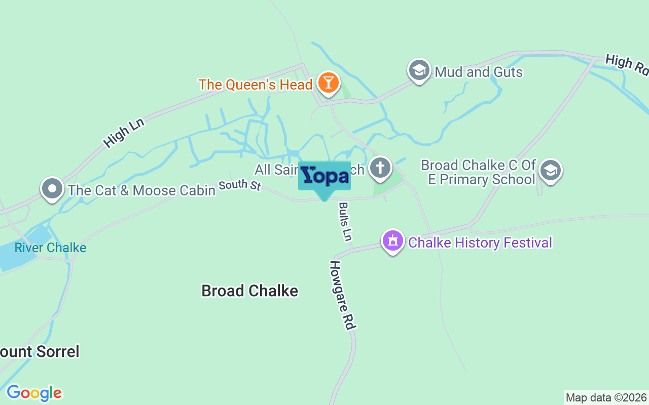 Map showing the location of SP5 5DH