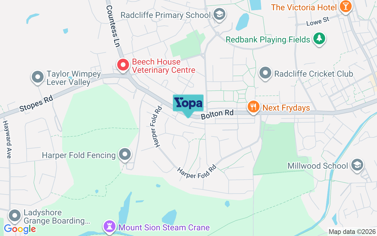 Map showing the location of M26 3TH