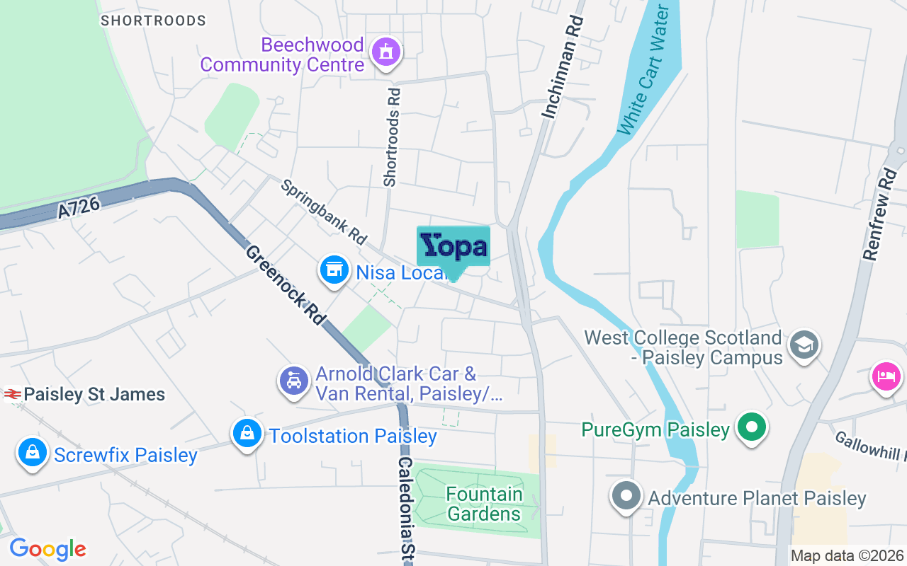Map showing the location of PA3 2PA