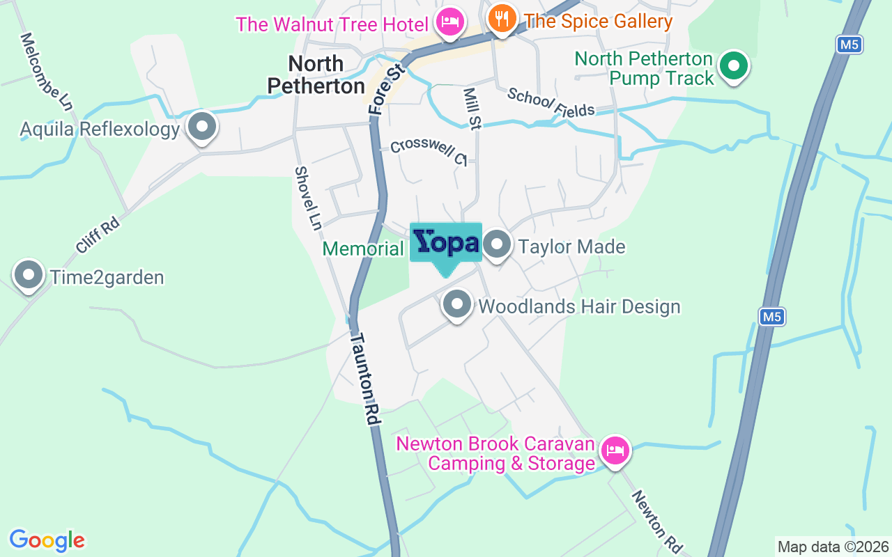Map showing the location of TA6 6SP