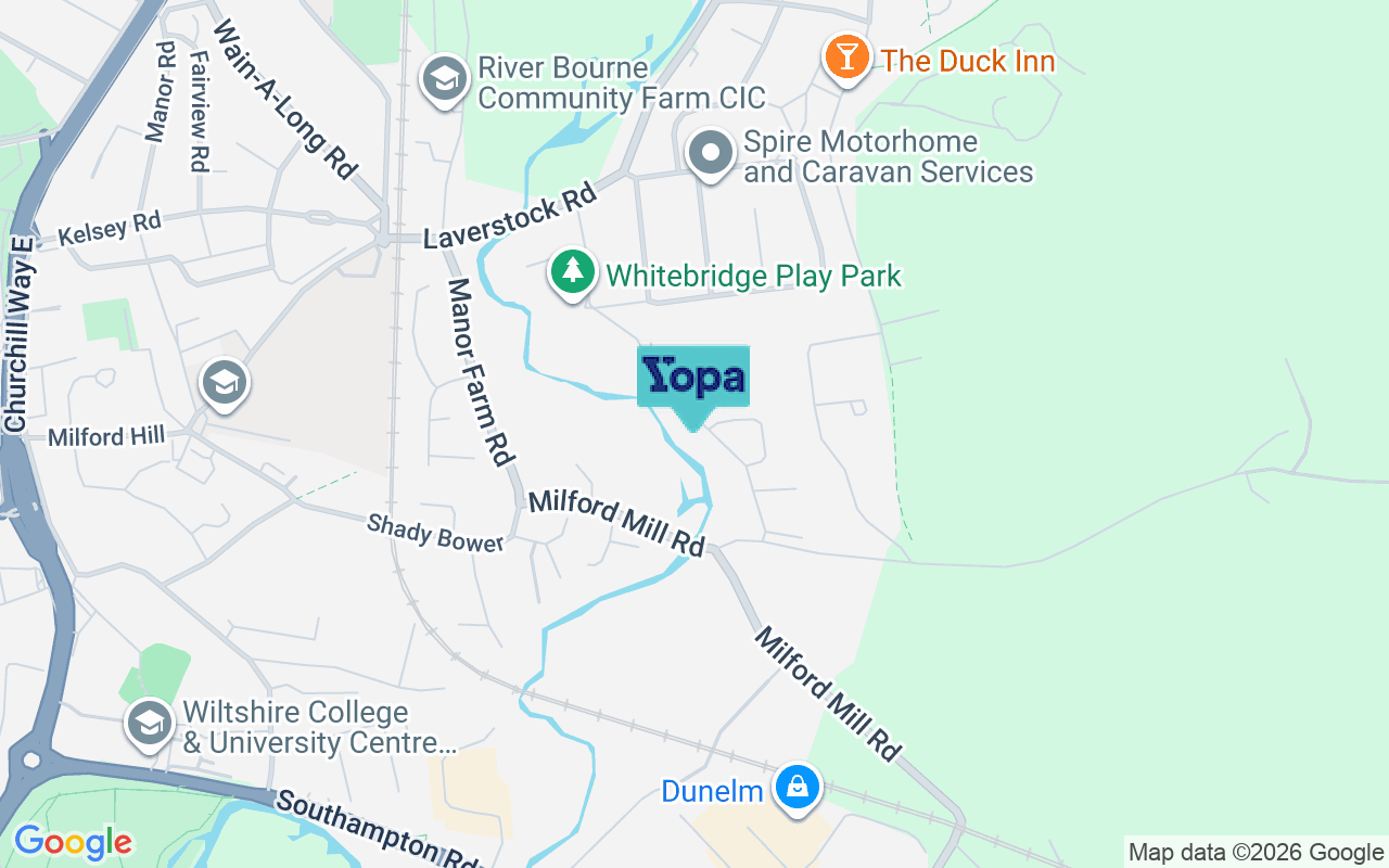 Map showing the location of SP1 1NU