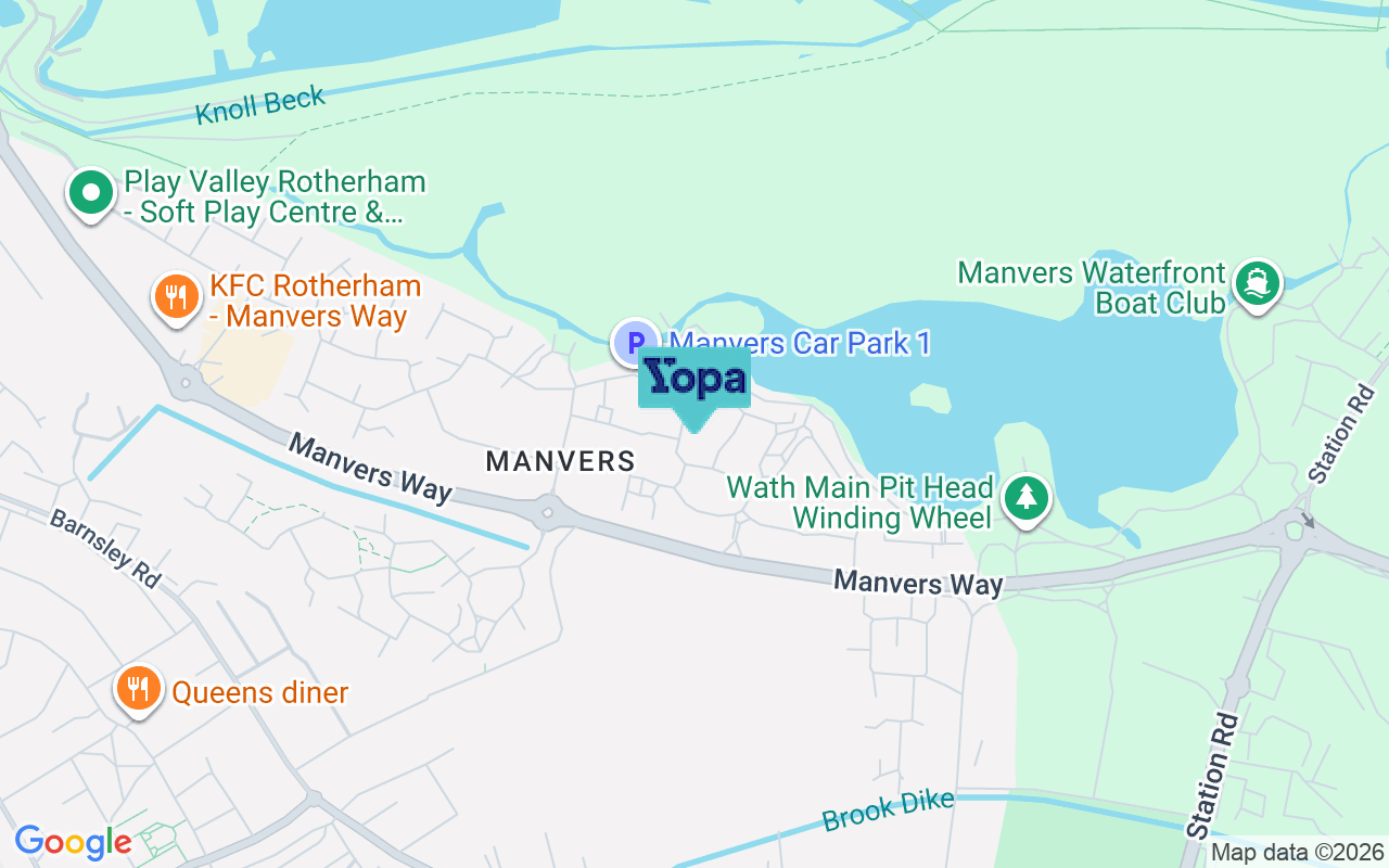 Map showing the location of S63 7GL