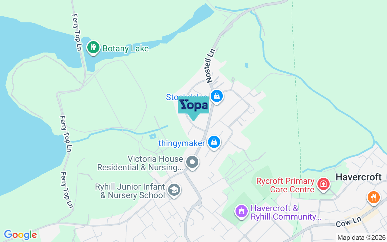 Map showing the location of WF4 2DN