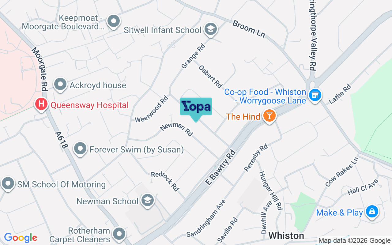Map showing the location of S60 3LL