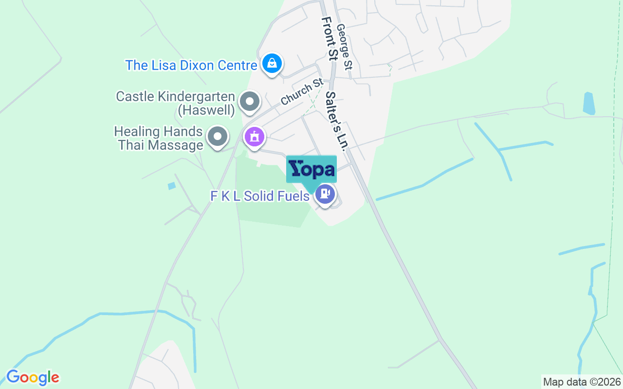 Map showing the location of DH6 2DY