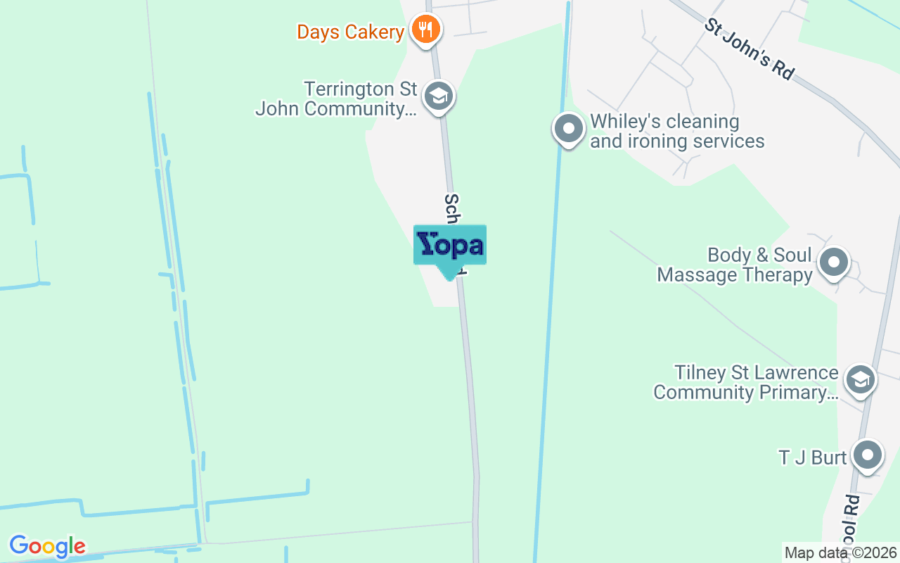 Map showing the location of PE14 7SG