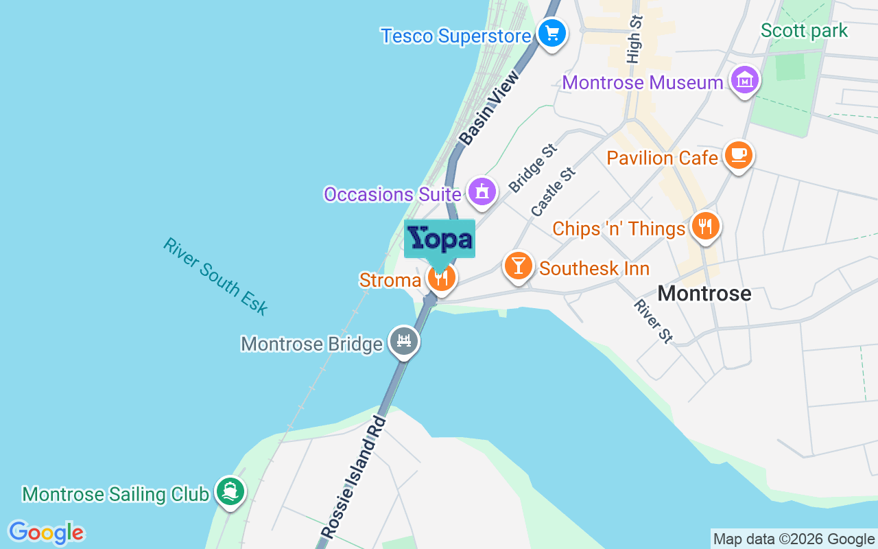 Map showing the location of DD10 8AJ
