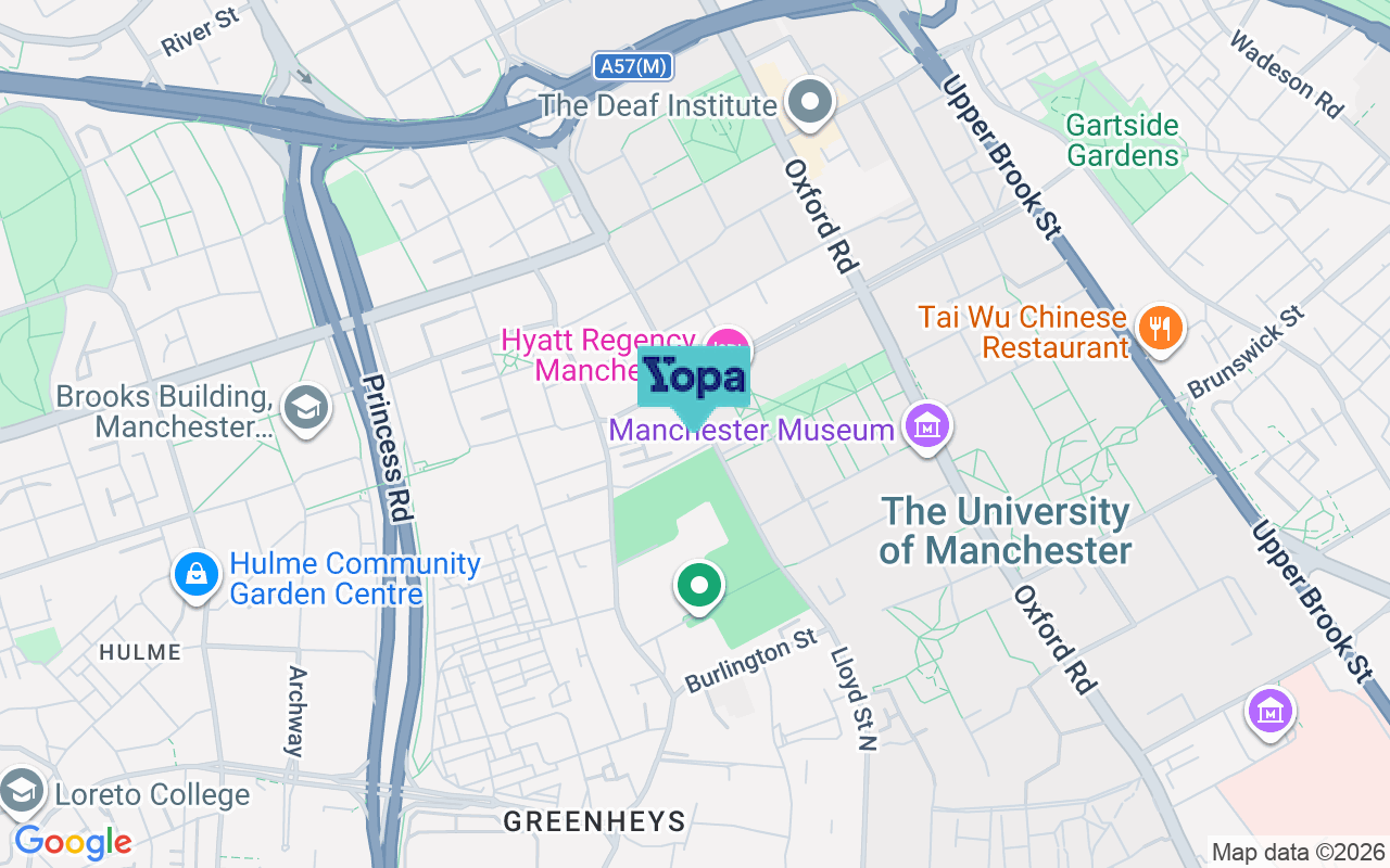 Map showing the location of M15 6AR