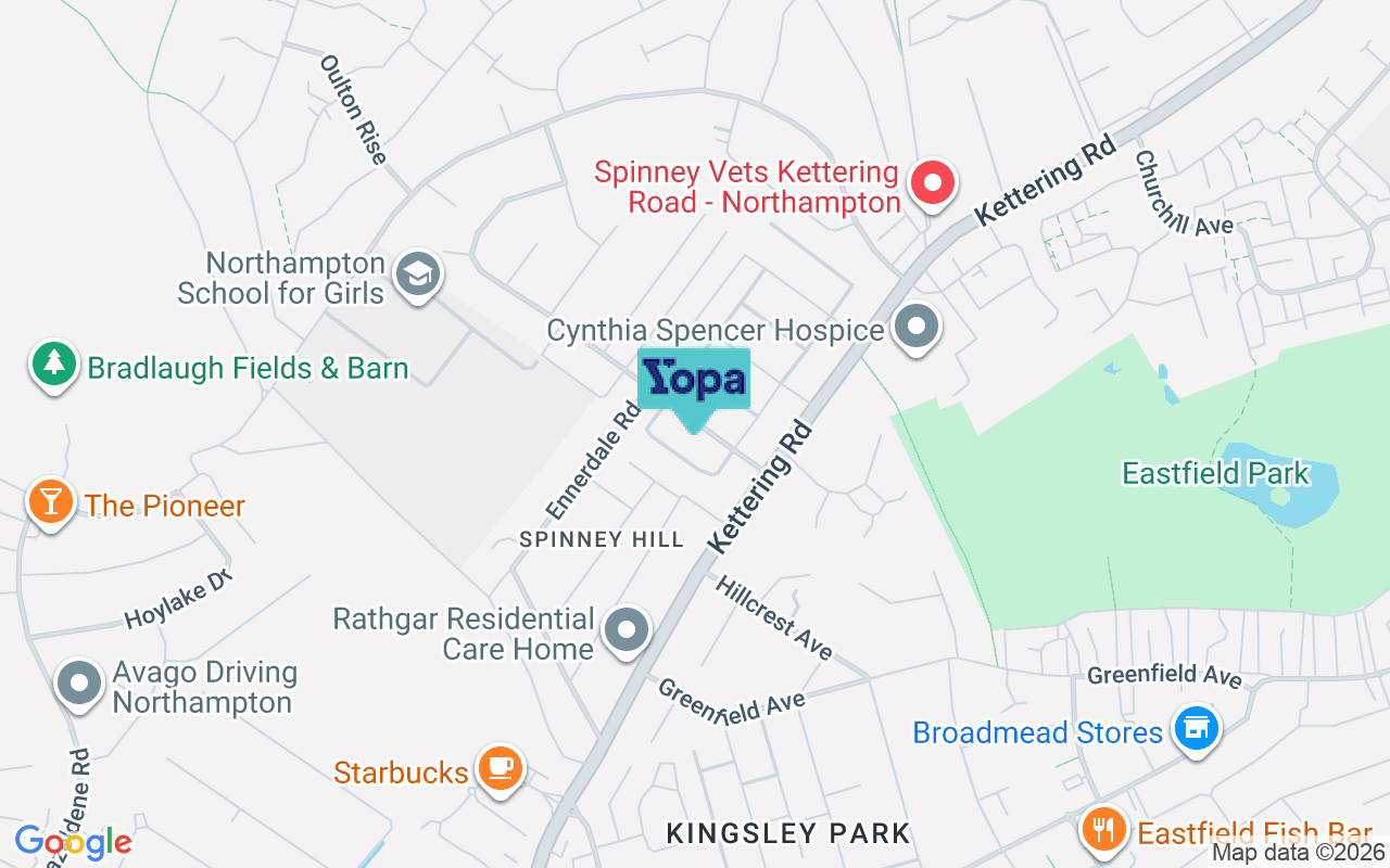 Map showing the location of NN3 6BG