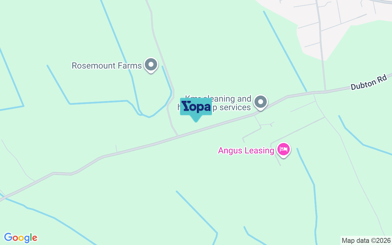 Map showing the location of DD10 9EG