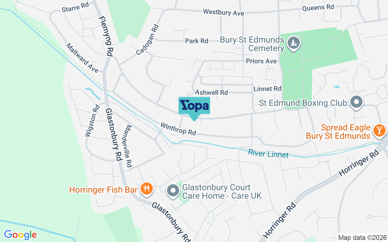 Map showing the location of IP33 3UE