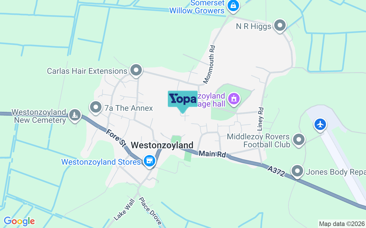 Map showing the location of TA7 0HT