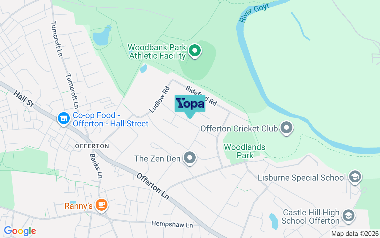 Map showing the location of SK2 5AY