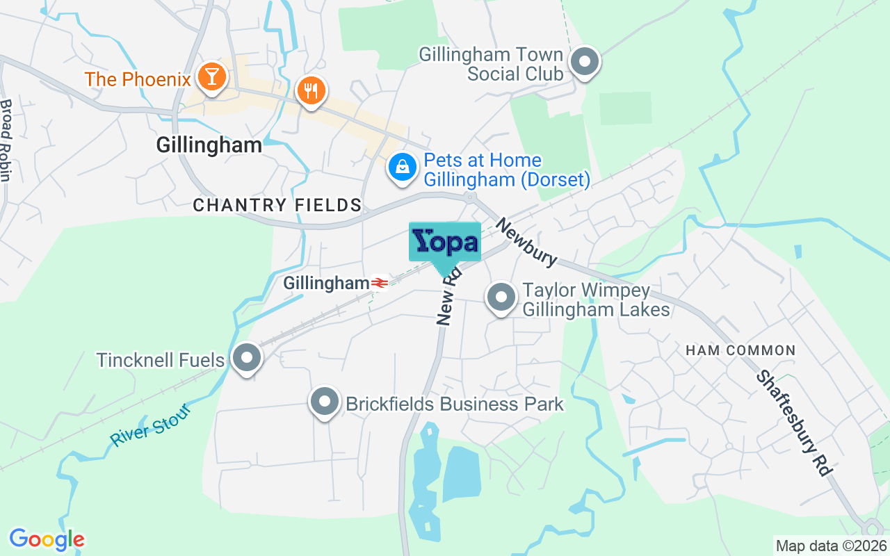 Map showing the location of SP8 4JG
