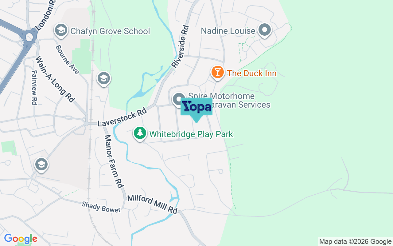Map showing the location of SP1 1PG