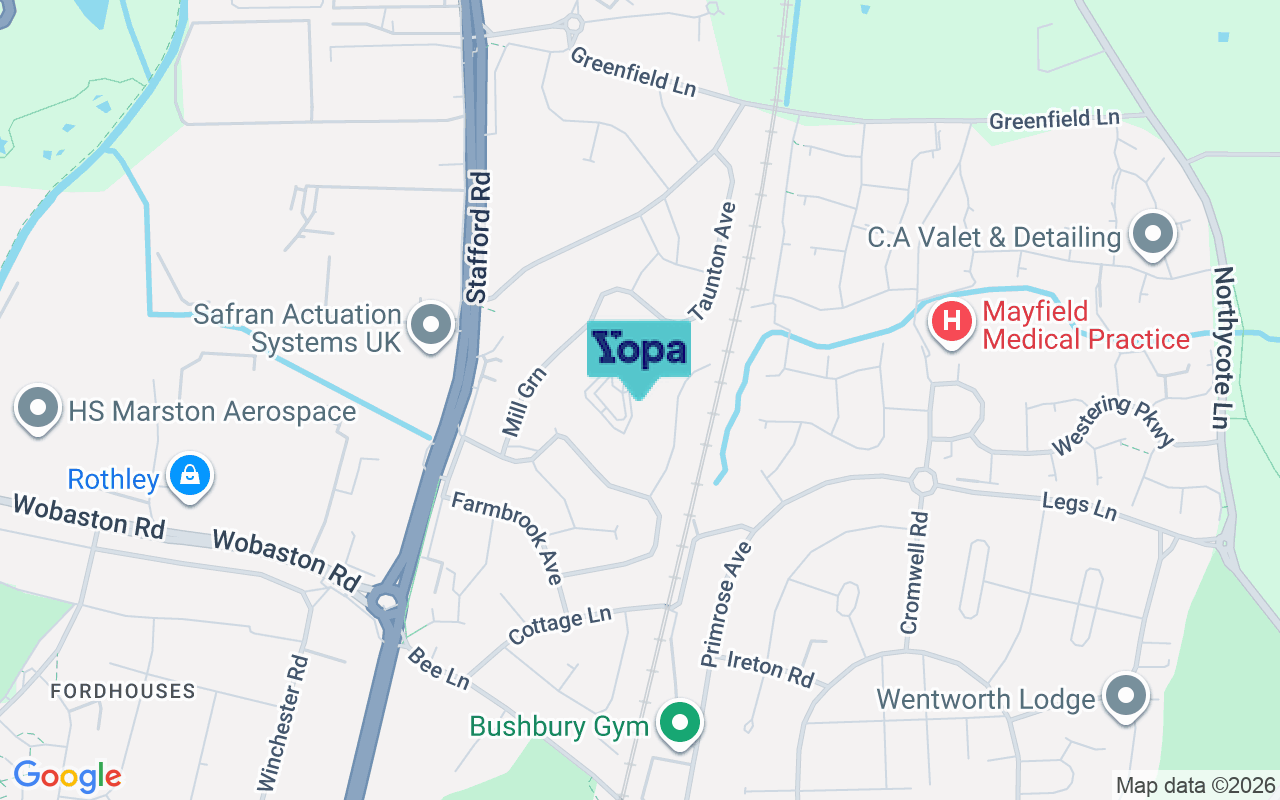 Map showing the location of WV10 6AX