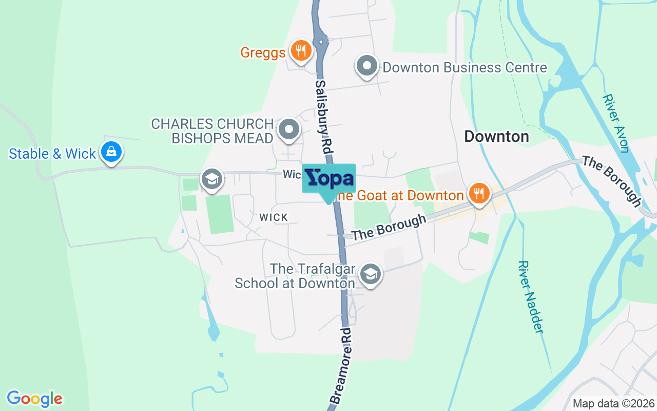 Map showing the location of SP5 3JL