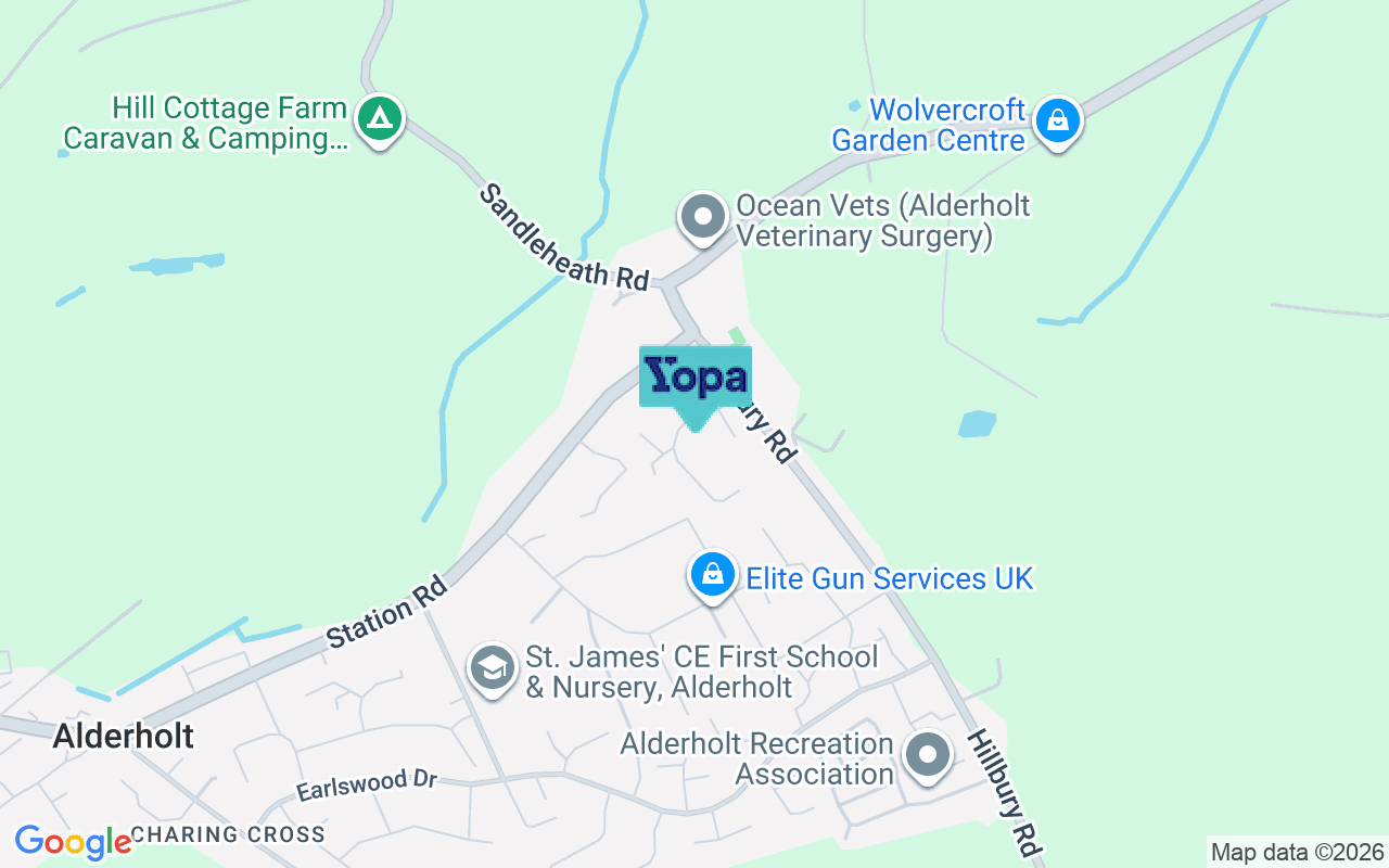 Map showing the location of SP6 3BN