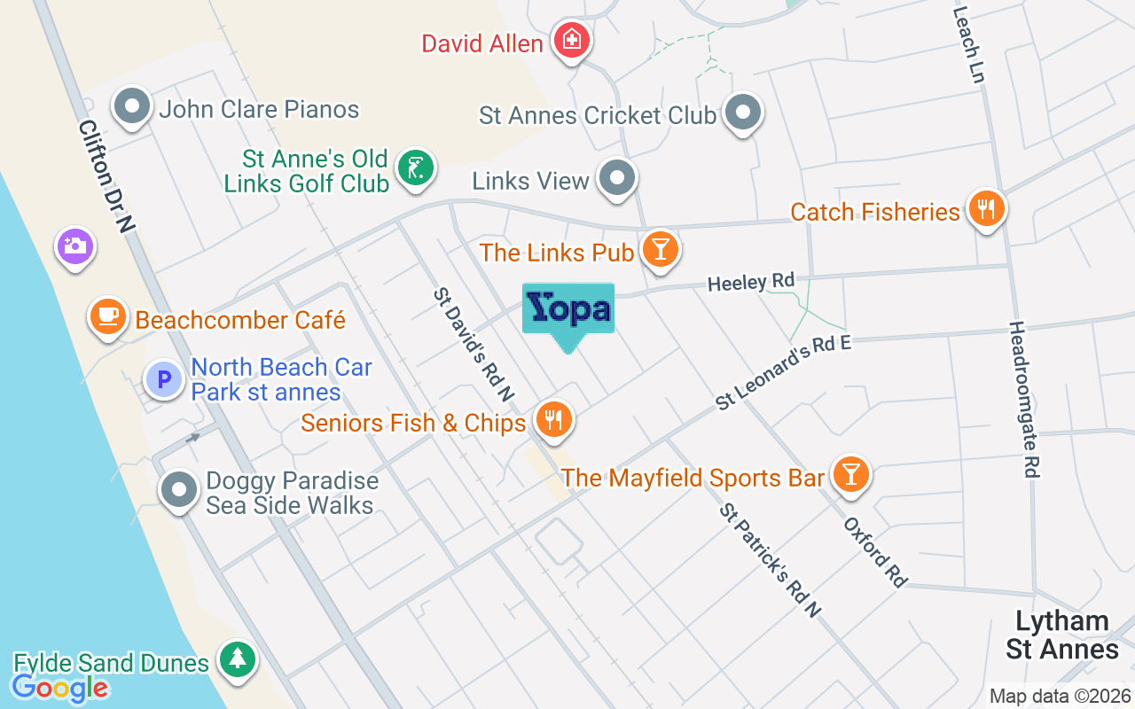 Map showing the location of FY8 2HY
