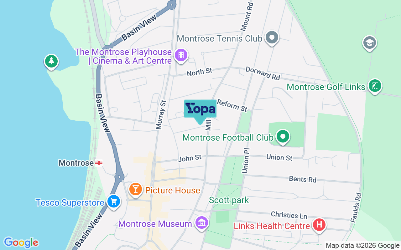 Map showing the location of DD10 8ND
