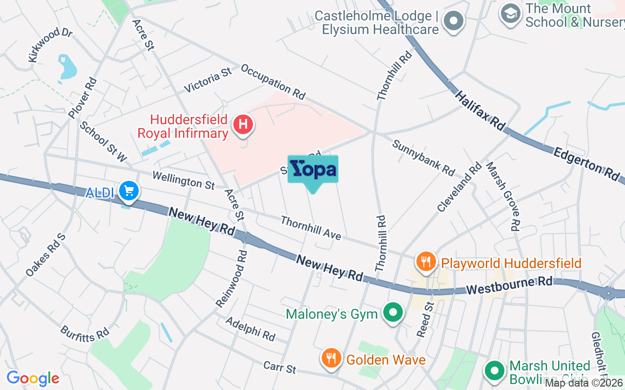 Map showing the location of HD3 3DJ