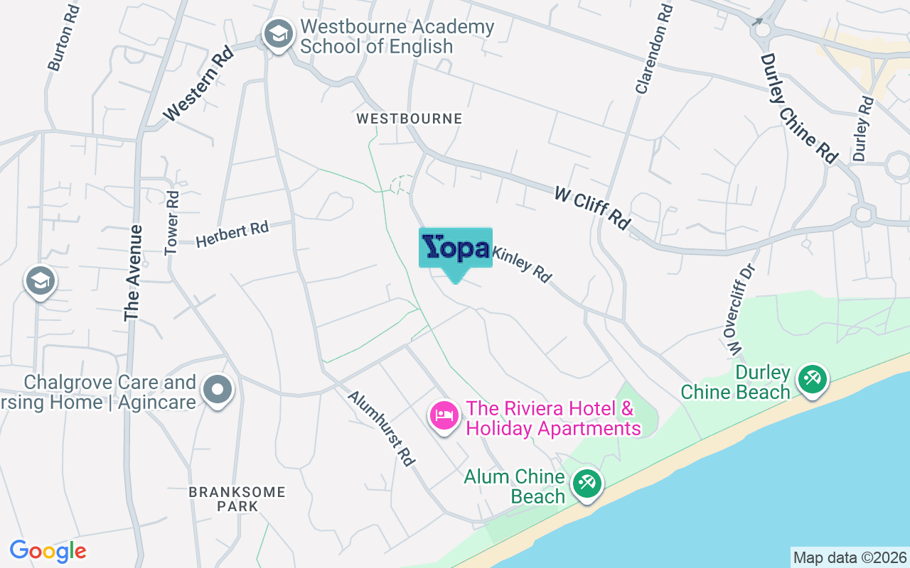 Map showing the location of BH4 8AB