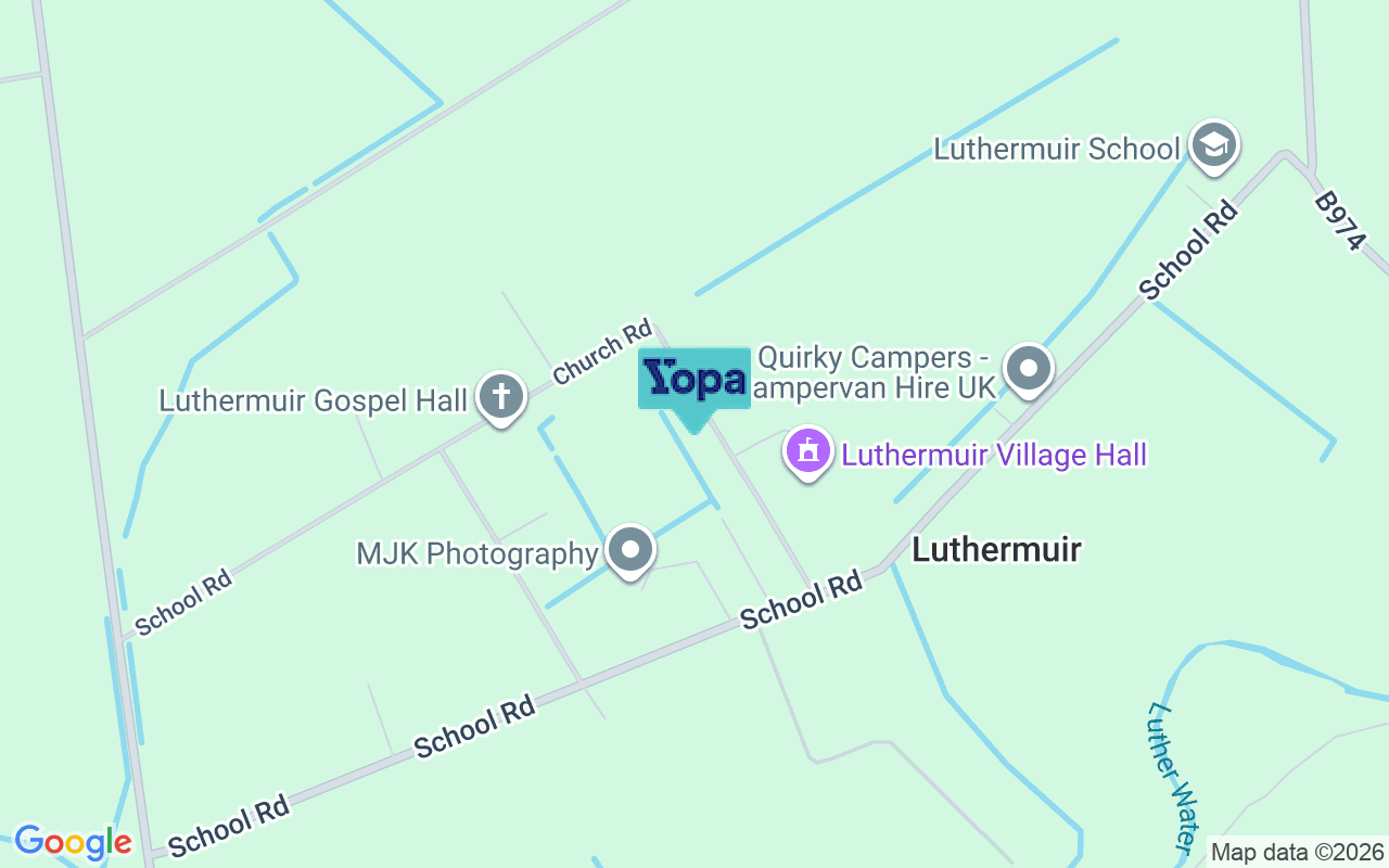 Map showing the location of AB30 1YR