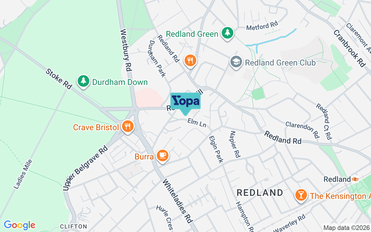 Map showing the location of BS6 6UG